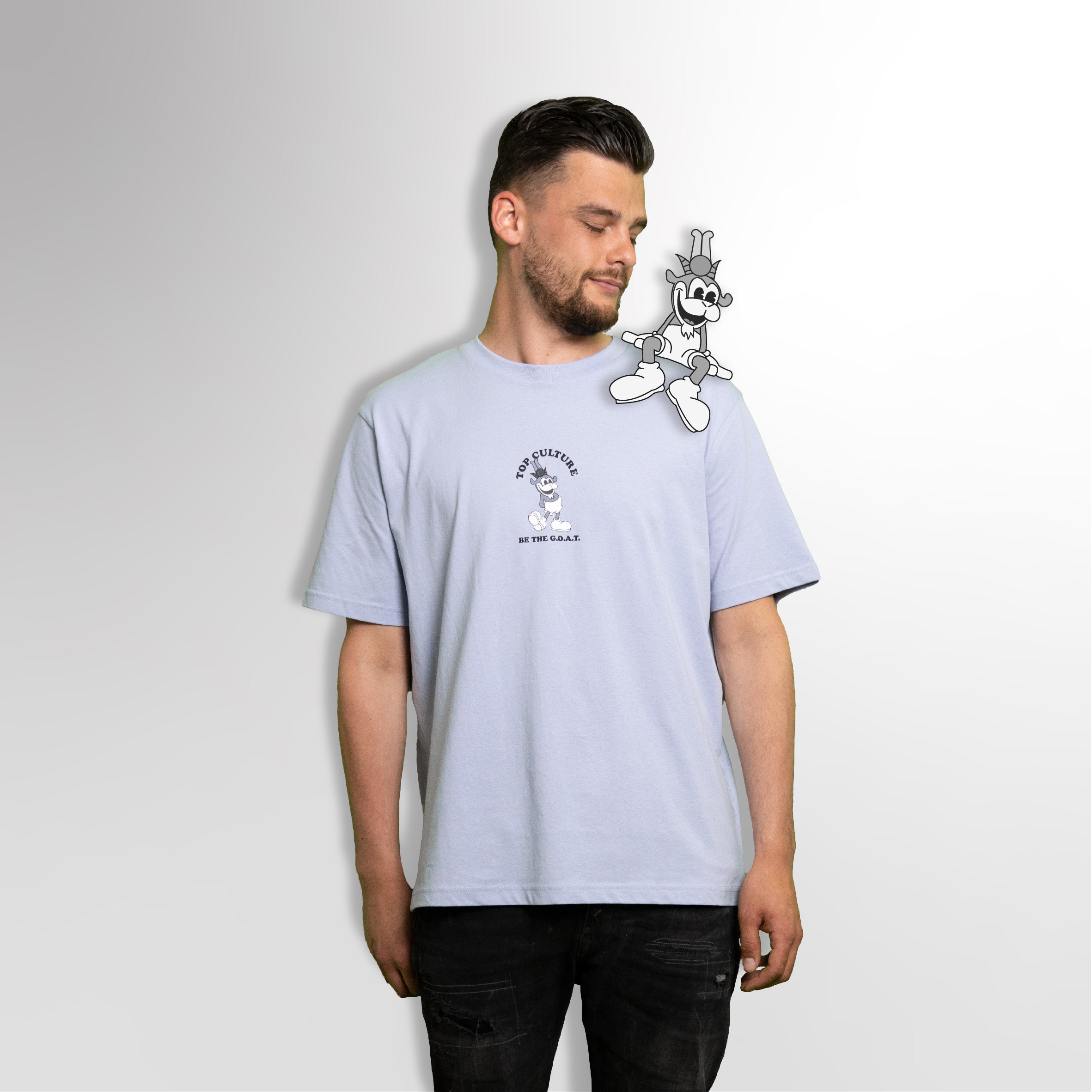 Baby Blue OG T-Shirt - White Print